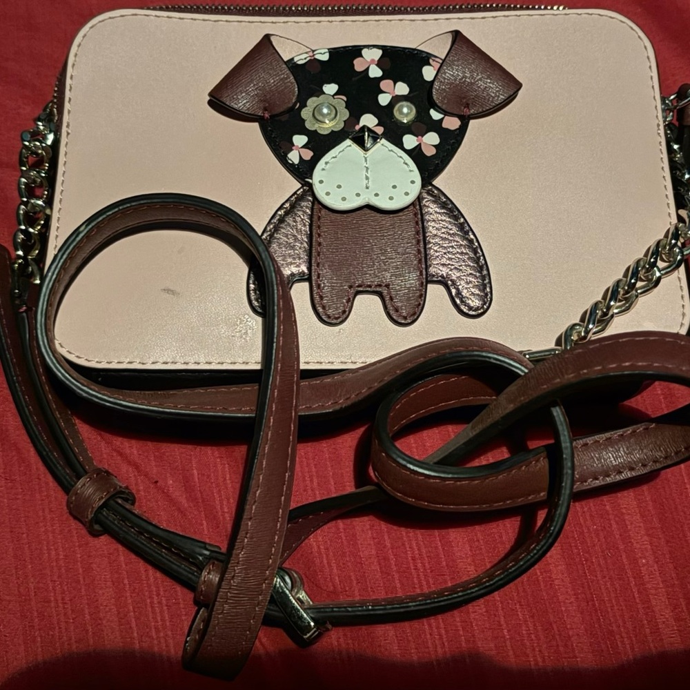 kate spade Pink Heart-Print Interior Crossbody